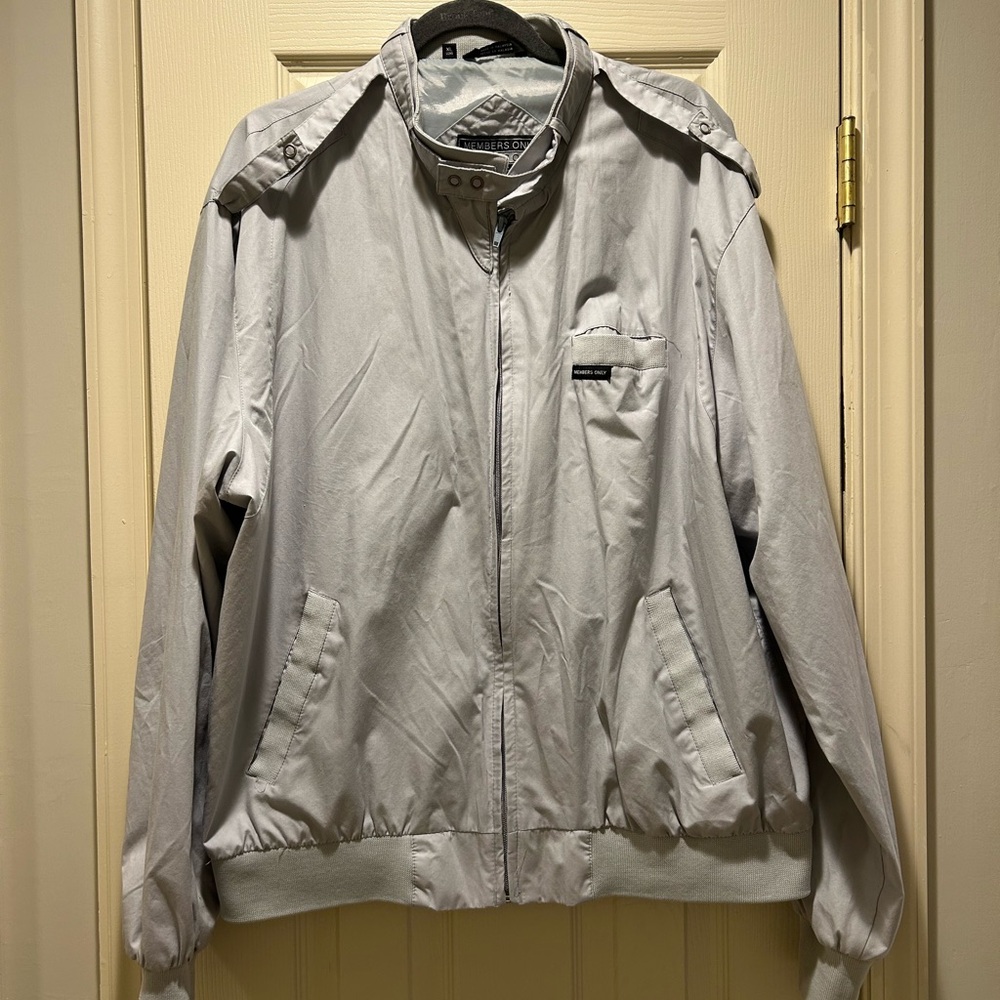 Pale gray Members Only Jacket
